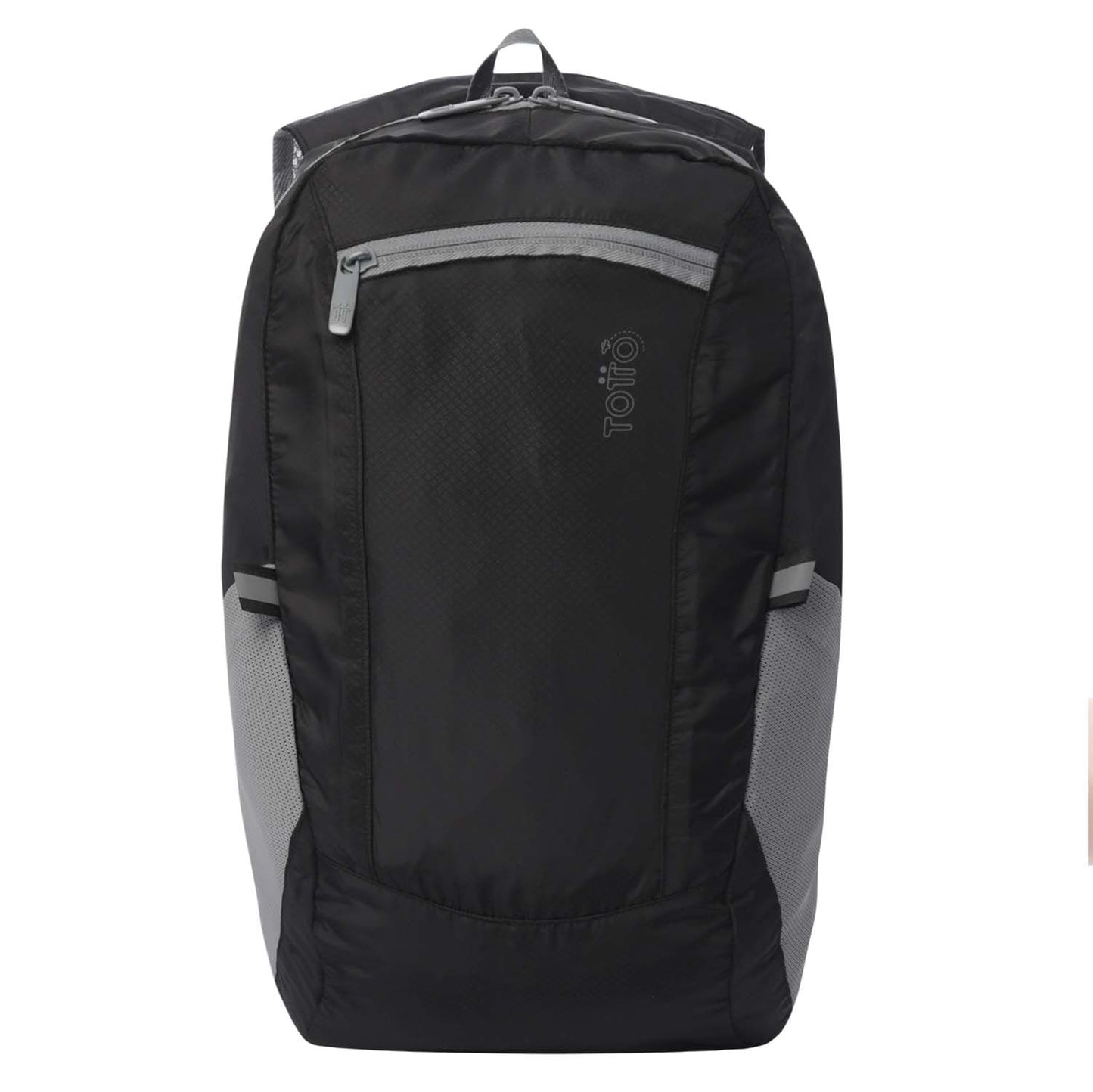 Mochila dobrável e leve Troker tamanho médio, preta.