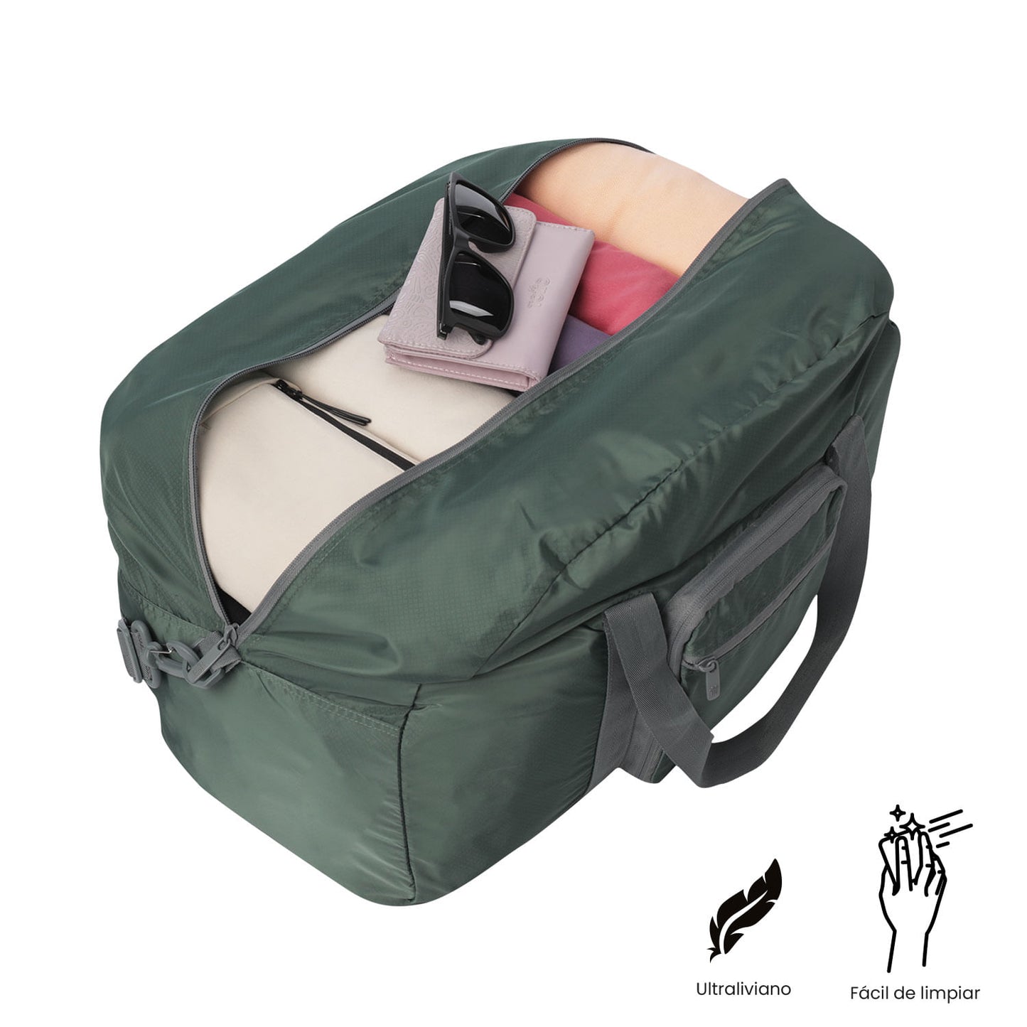 Tula Maleta Plegable Branel Liviana Grande Verde