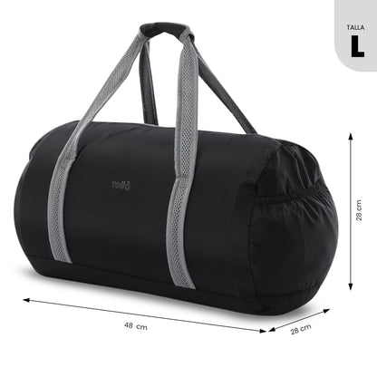 Tula de Viaje Plegable Tema 37 Grande Negra