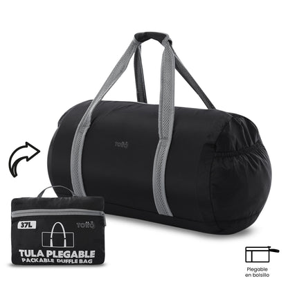 Tula de Viaje Plegable Tema 37 Grande Negra