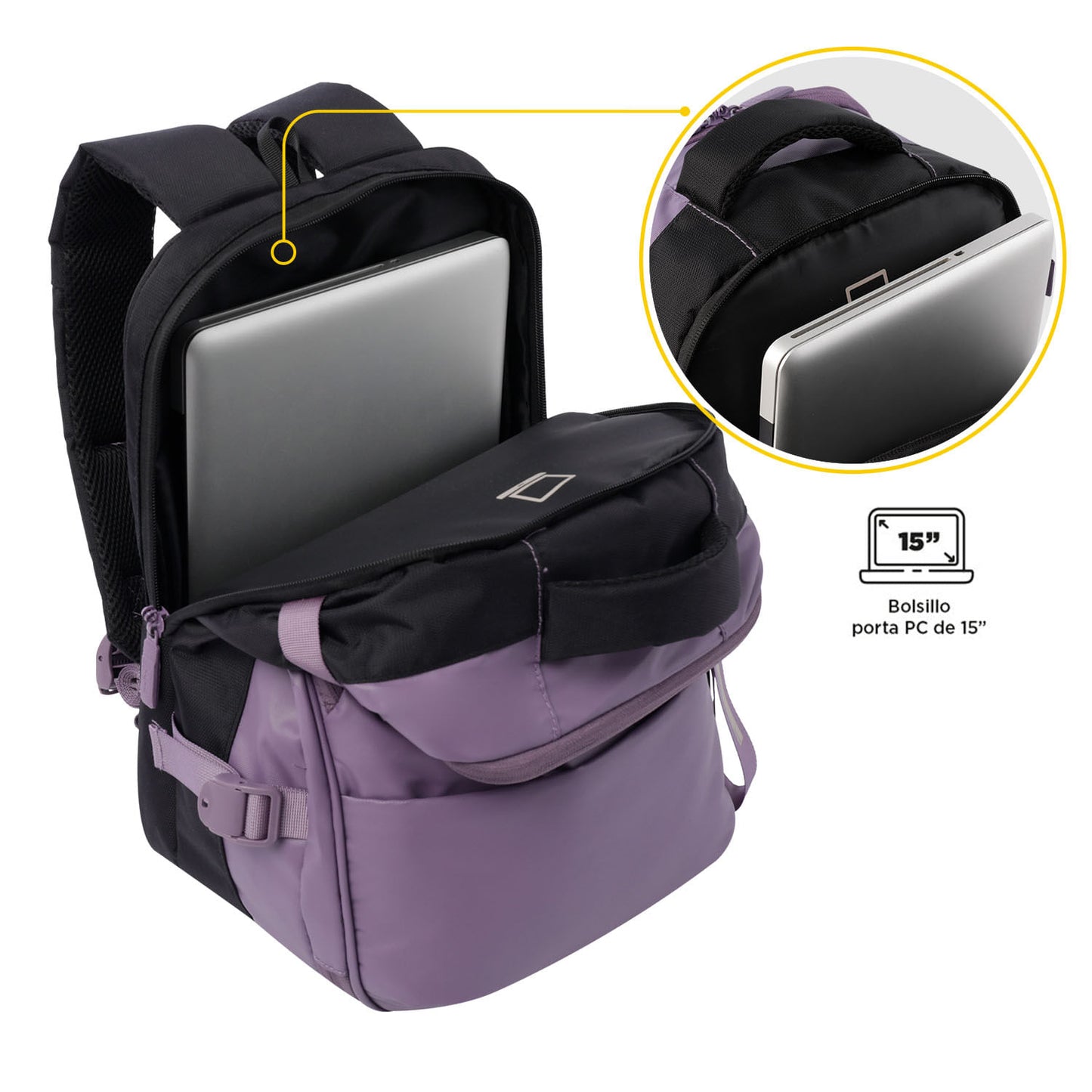 Morral Multifuncional de Viaje Trip Mediano Morado