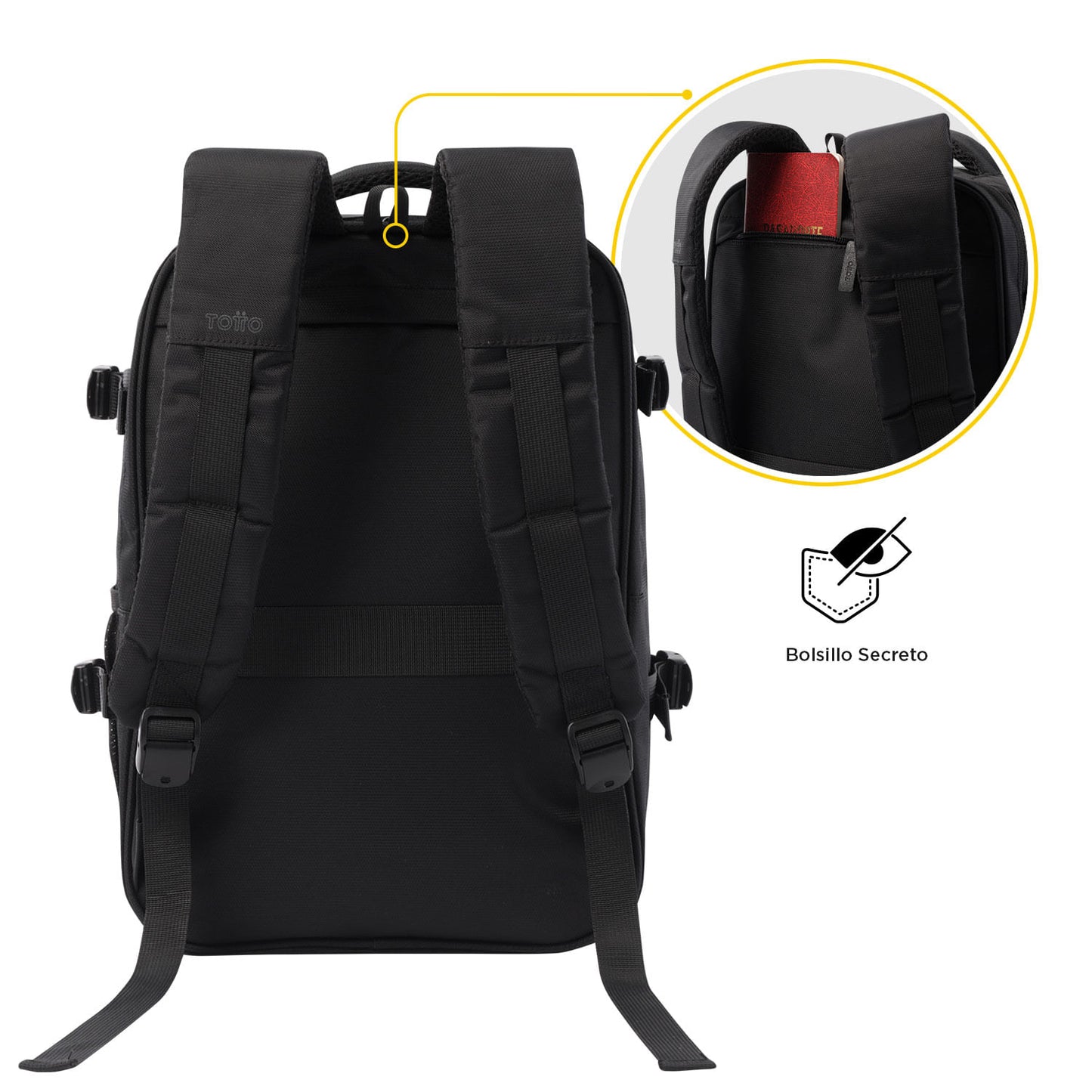 Morral Multifuncional de Viaje Trip Mediano Negro