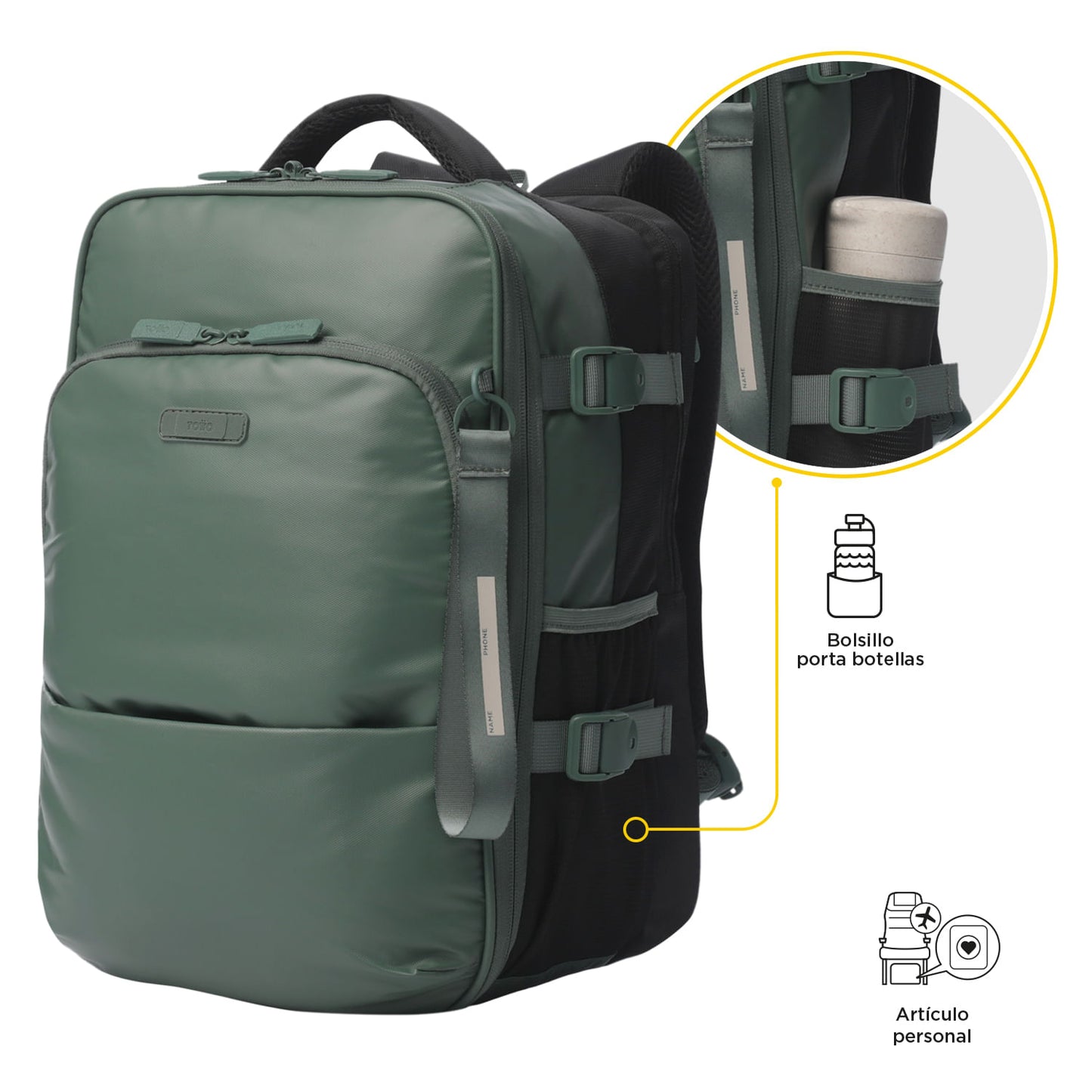 Morral Multifuncional de Viaje Trip Mediano Verde