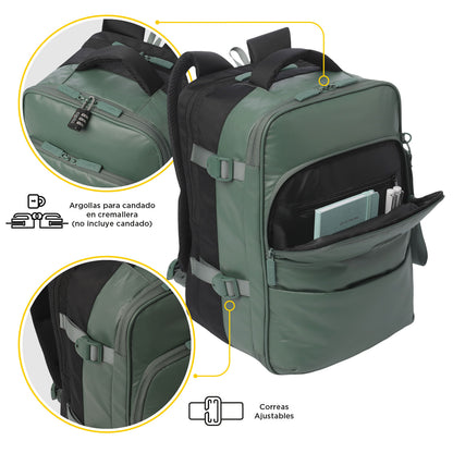Morral Multifuncional de Viaje Trip Mediano Verde