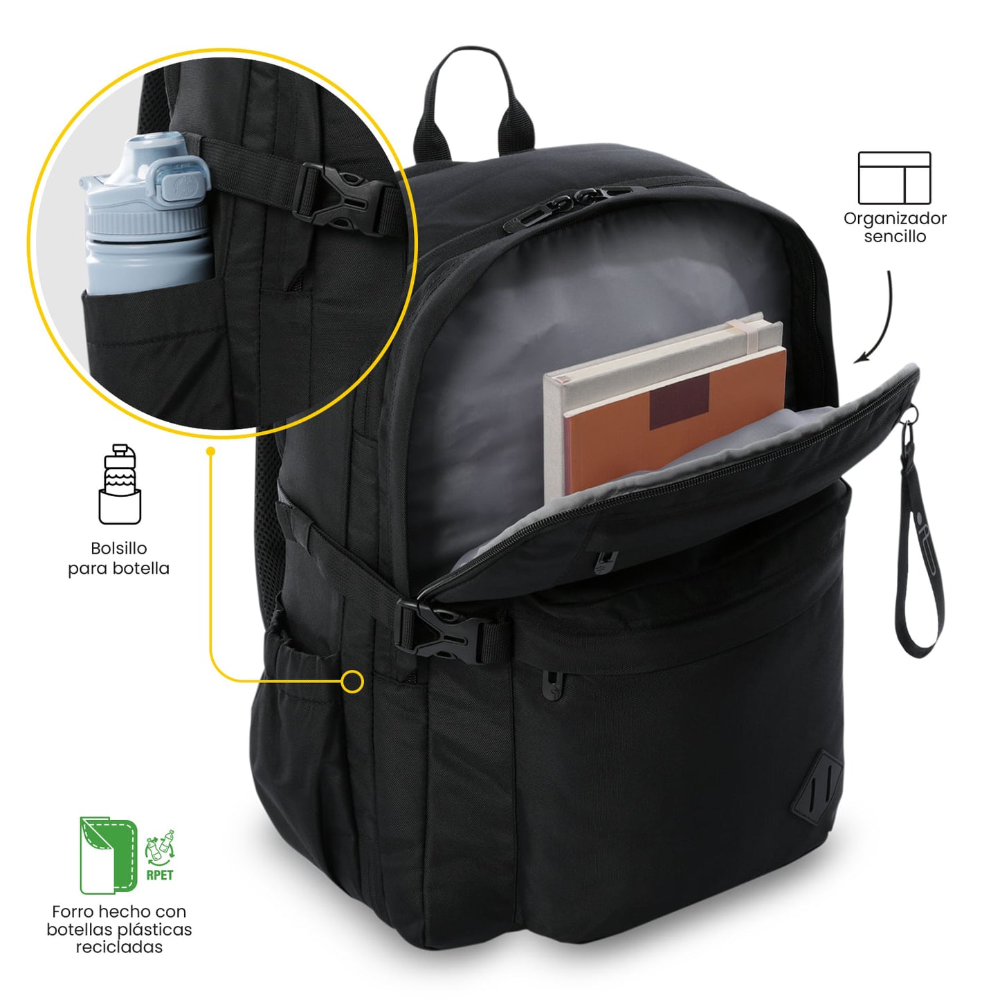 Morral de Viaje Grande Easy Negro