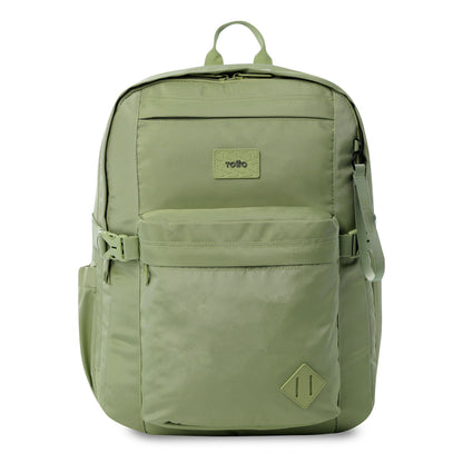 Mochila de viagem grande e fácil de usar, verde.