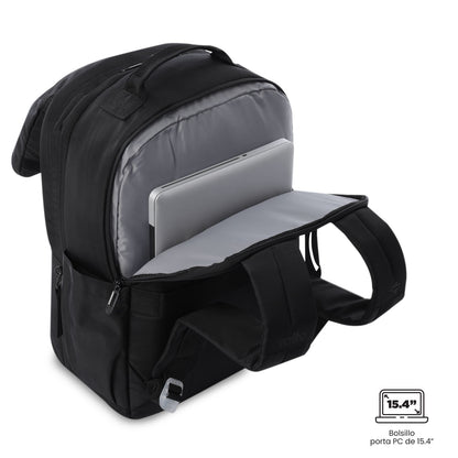 Mochila de viagem grande preta Elan Travel