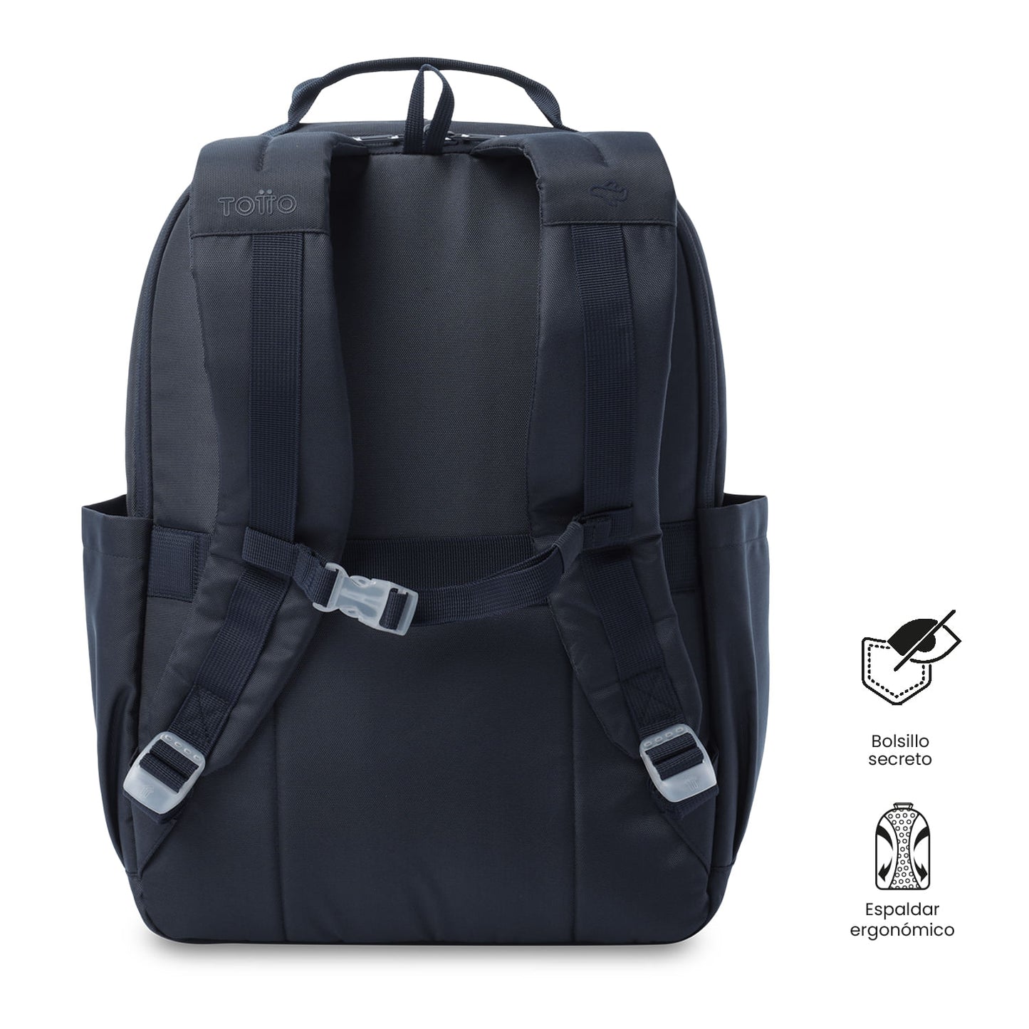 Mochila de viagem grande azul Elan Travel
