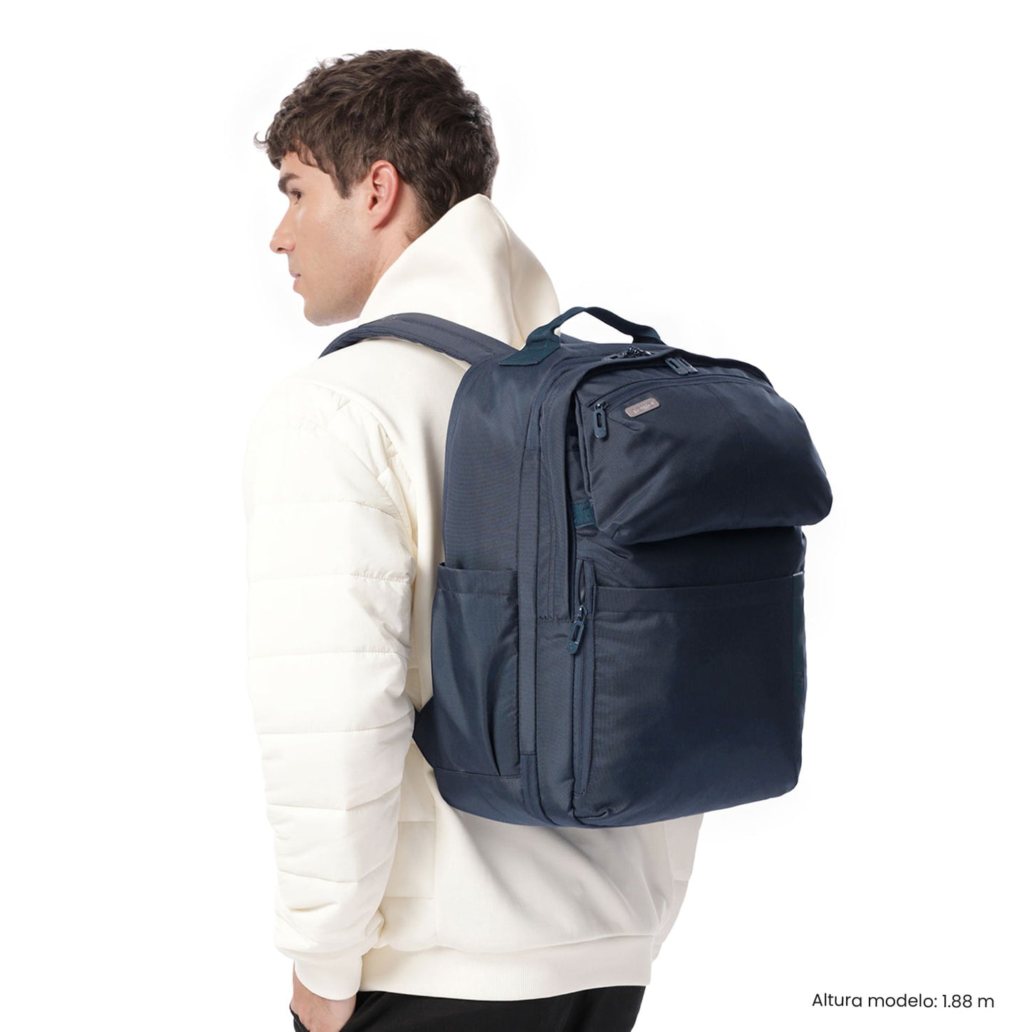 Mochila de viagem grande azul Elan Travel