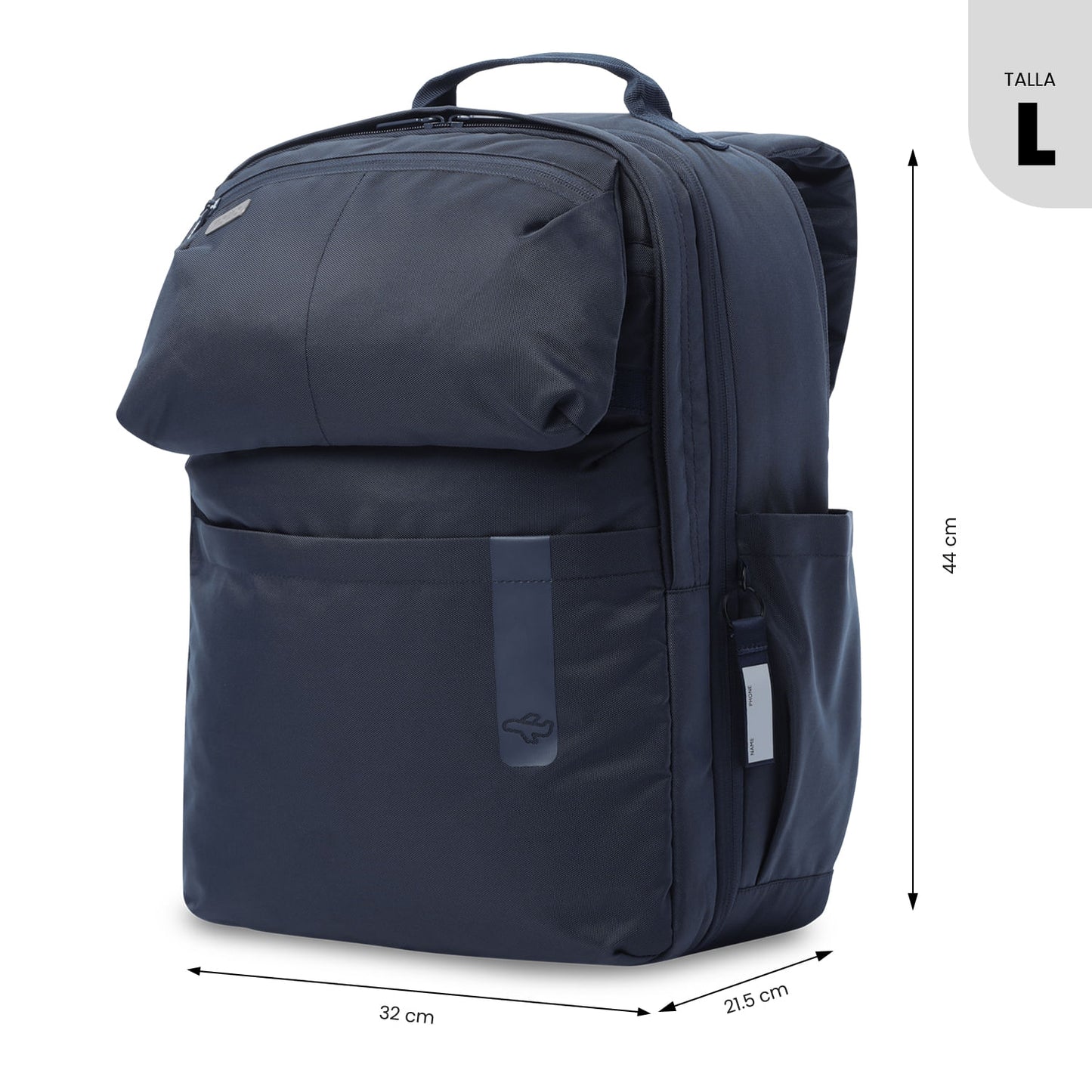 Mochila de viagem grande azul Elan Travel