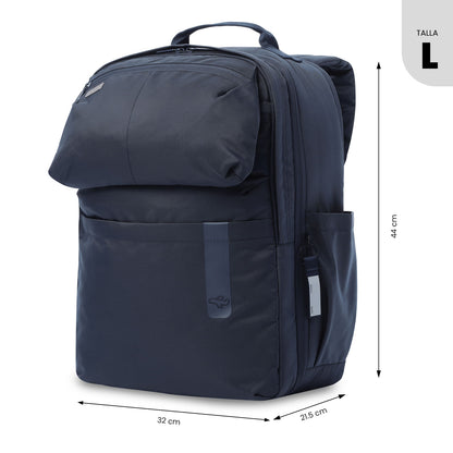 Mochila de viagem grande azul Elan Travel
