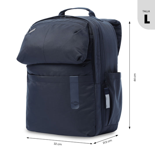 Mochila de viagem grande azul Elan Travel