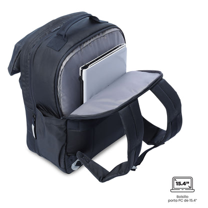Mochila de viagem grande azul Elan Travel
