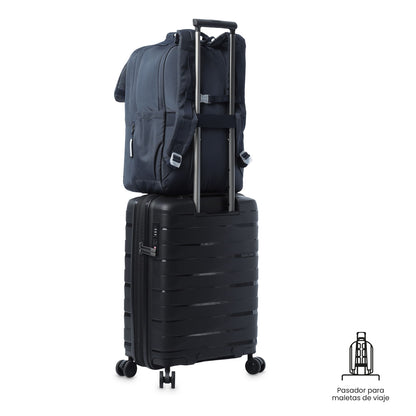 Mochila de viagem grande azul Elan Travel
