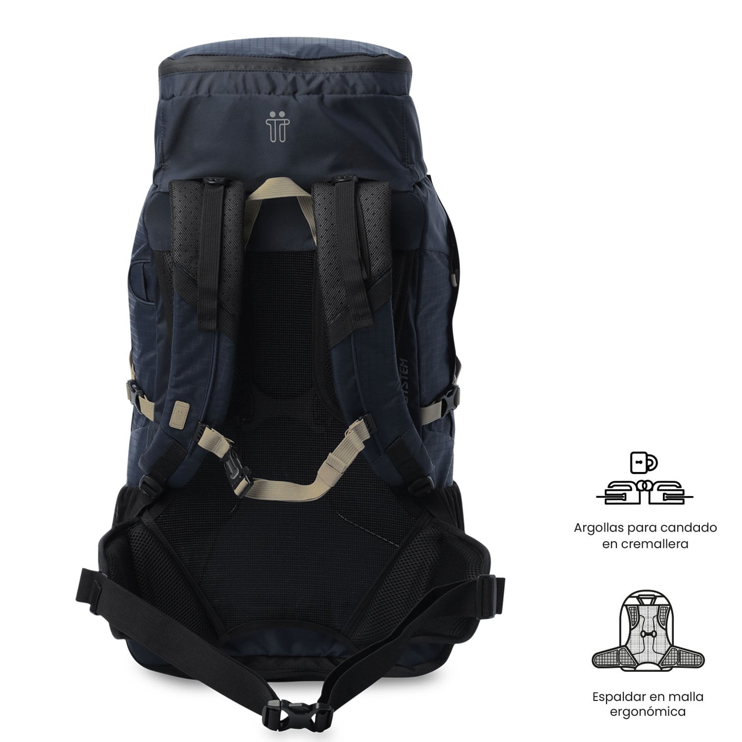 Mochila Summit 50 tamanho médio para atividades ao ar livre, azul