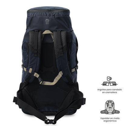 Mochila Summit 50 tamanho médio para atividades ao ar livre, azul