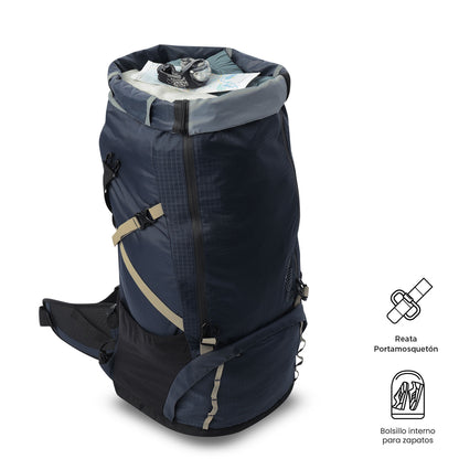 Mochila Outdoor Summit 65 Grande Azul