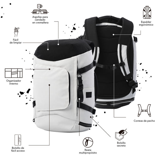 Morral de Viaje Grande Commute Blanco