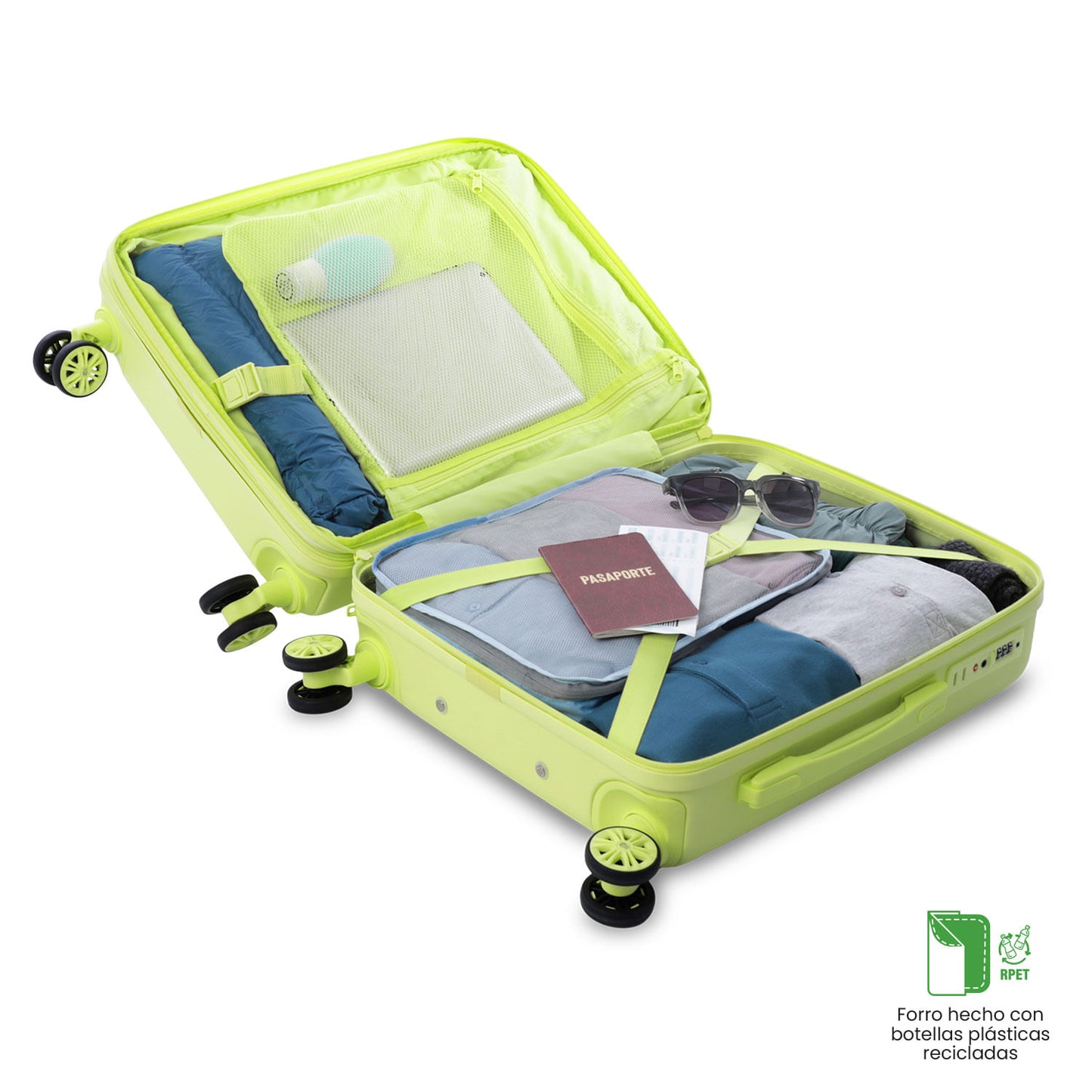 Mala de cabine Bazy+ 2.0 360, 10 kg, verde