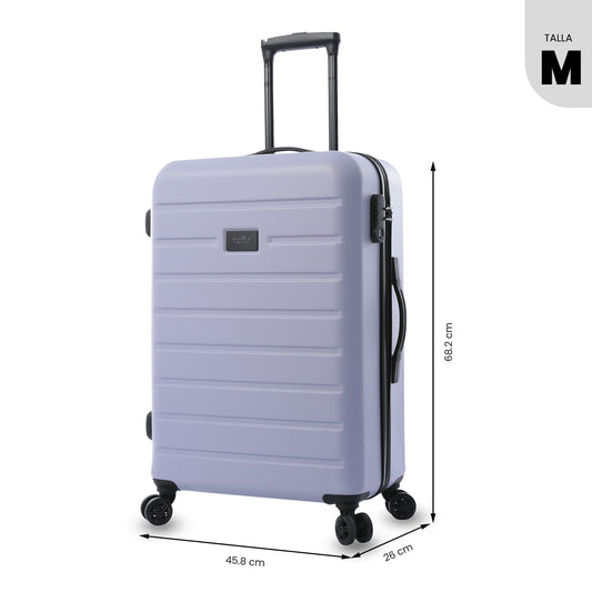 Mala de viagem média 360 ​​Roxo Porto