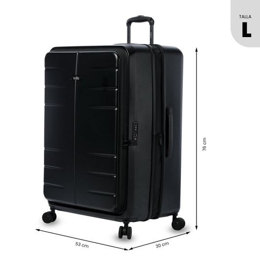 Maleta de Viaje 23 Kg 360 Rhio Bodega Negra