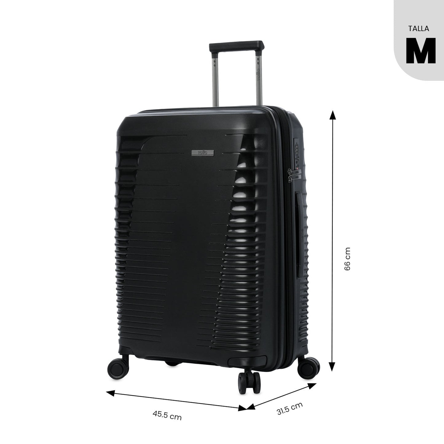 Mala de viagem média 360 Traveller preta