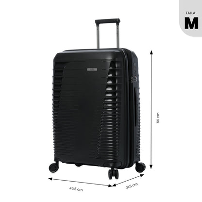 Mala de viagem média 360 Traveller preta