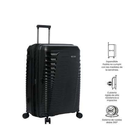 Mala de viagem média 360 Traveller preta