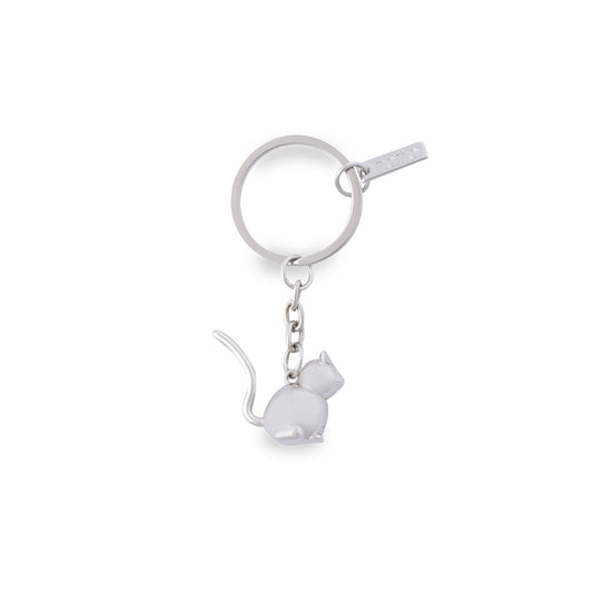 Chaveiro de metal Micty, cinza