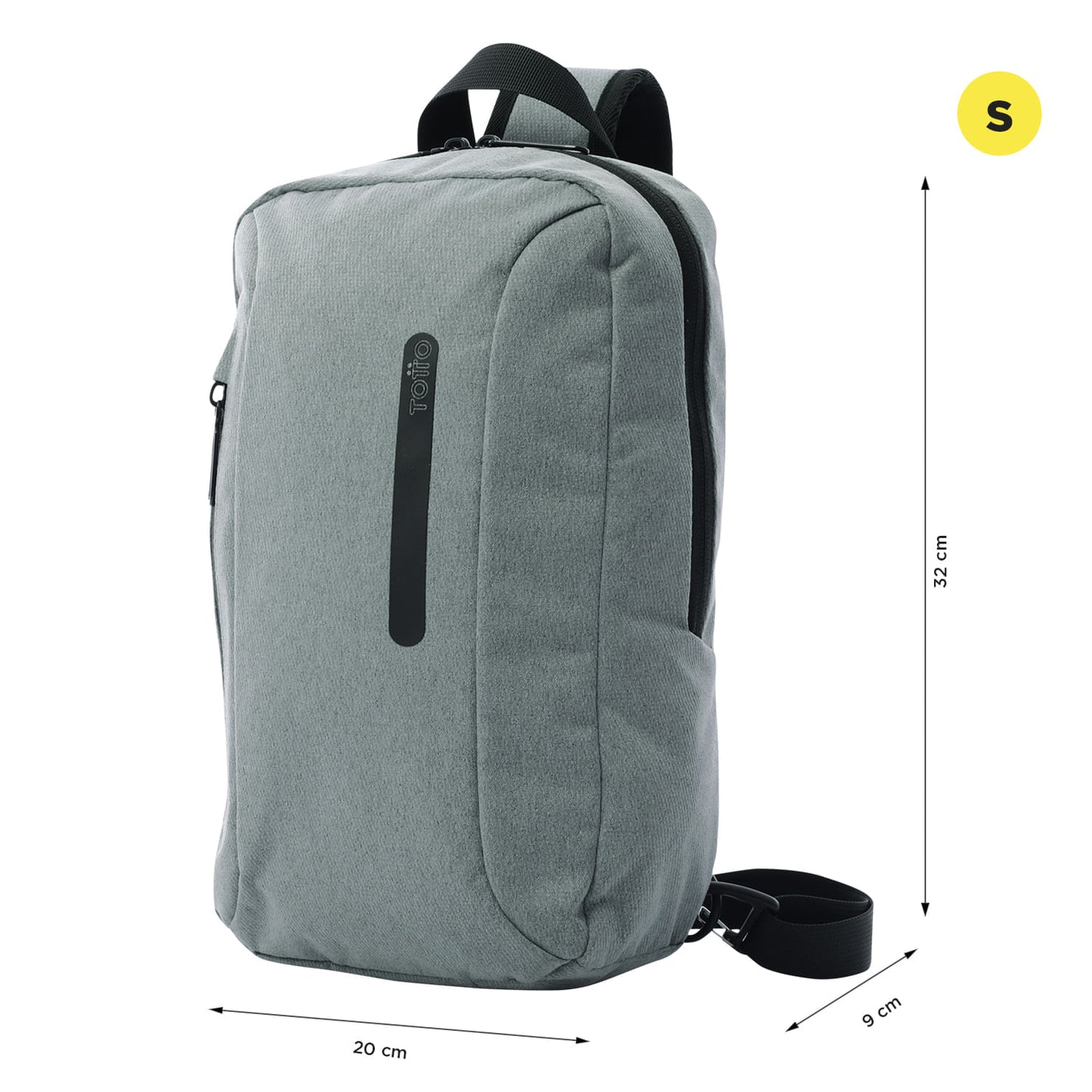 Bolsa masculina de feltro cinza para tablets de 10 polegadas.