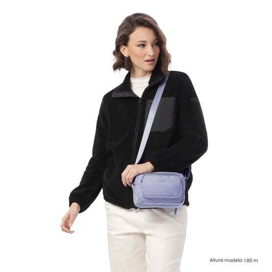 Bolsa feminina Funty 3.0 pequena roxa 2 em 1