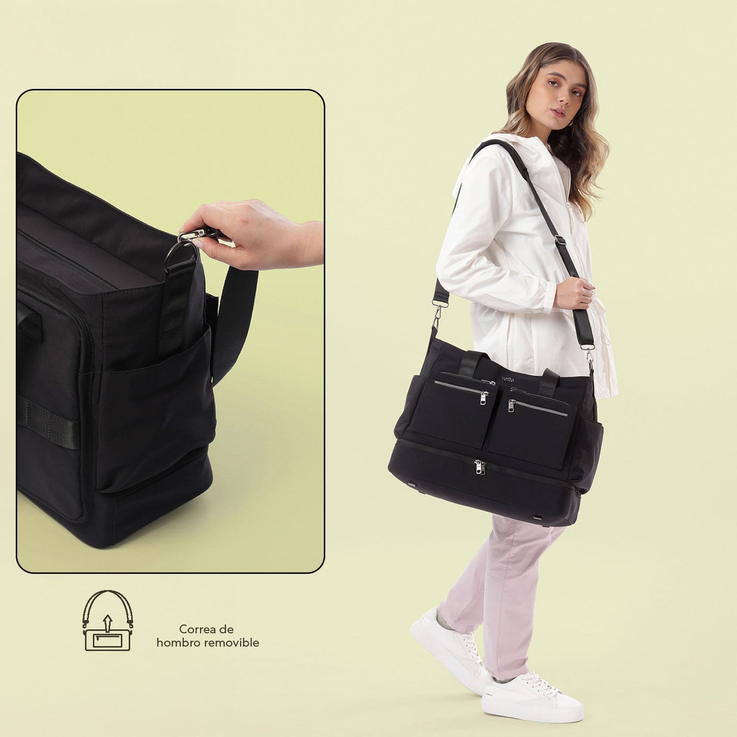 Bolso para Mujer Maxi Tote Negro