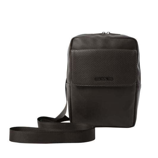 Bolsa masculina com suporte para tablet de 10 polegadas, modelo Salem médio, marrom.