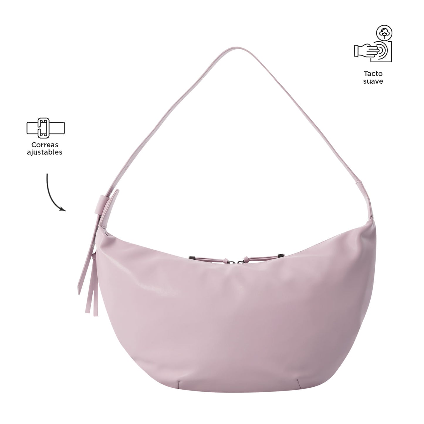 Bolso para Mujer Toscana Crossbody Mediano Rosado