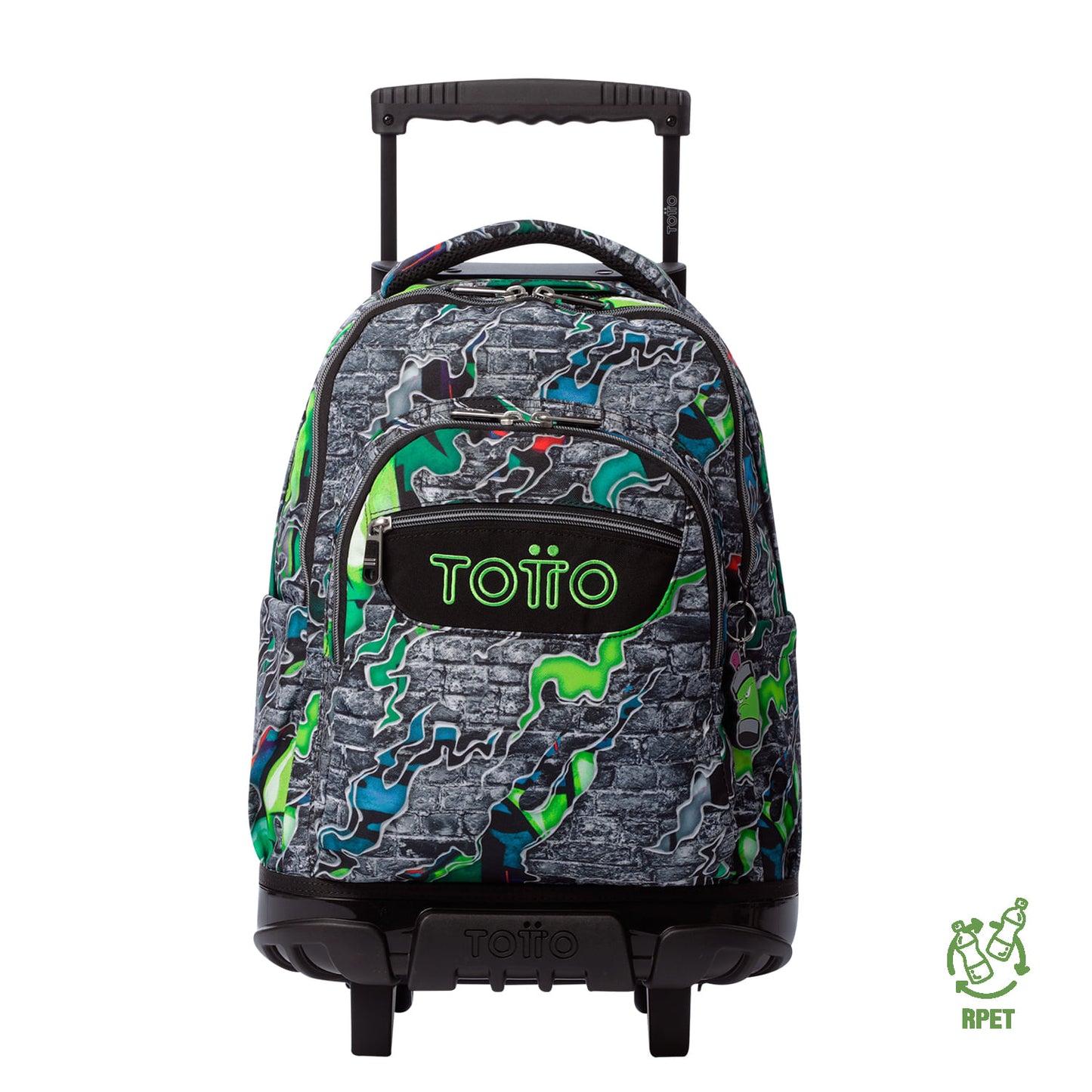 Morral Ruedas Niño Porta PC 15.4" Bomper Renglon Gris