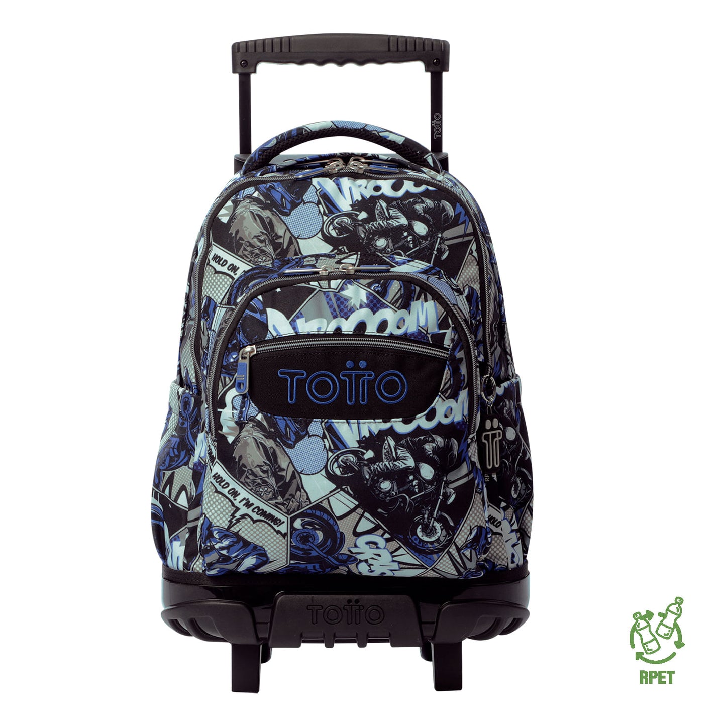 Morral Ruedas Niño Porta PC 15.4" Bomper Renglon Gris