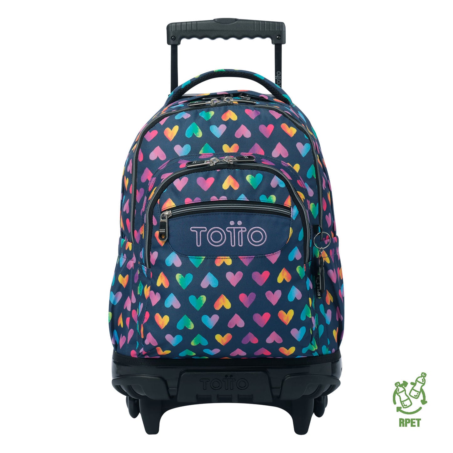 Morral con Ruedas para Niña Porta PC 15.4" Renglones Gris