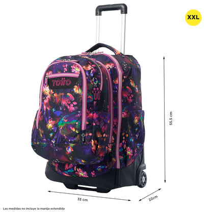 Morral con Ruedas para Niña Porta PC 13" Bocin Morado