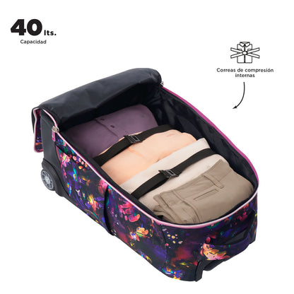 Morral con Ruedas para Niña Porta PC 13" Bocin Morado