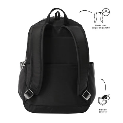 Morral Ejecutivo Porta PC 14" Adelaide 1 2.0 Negro Mujer