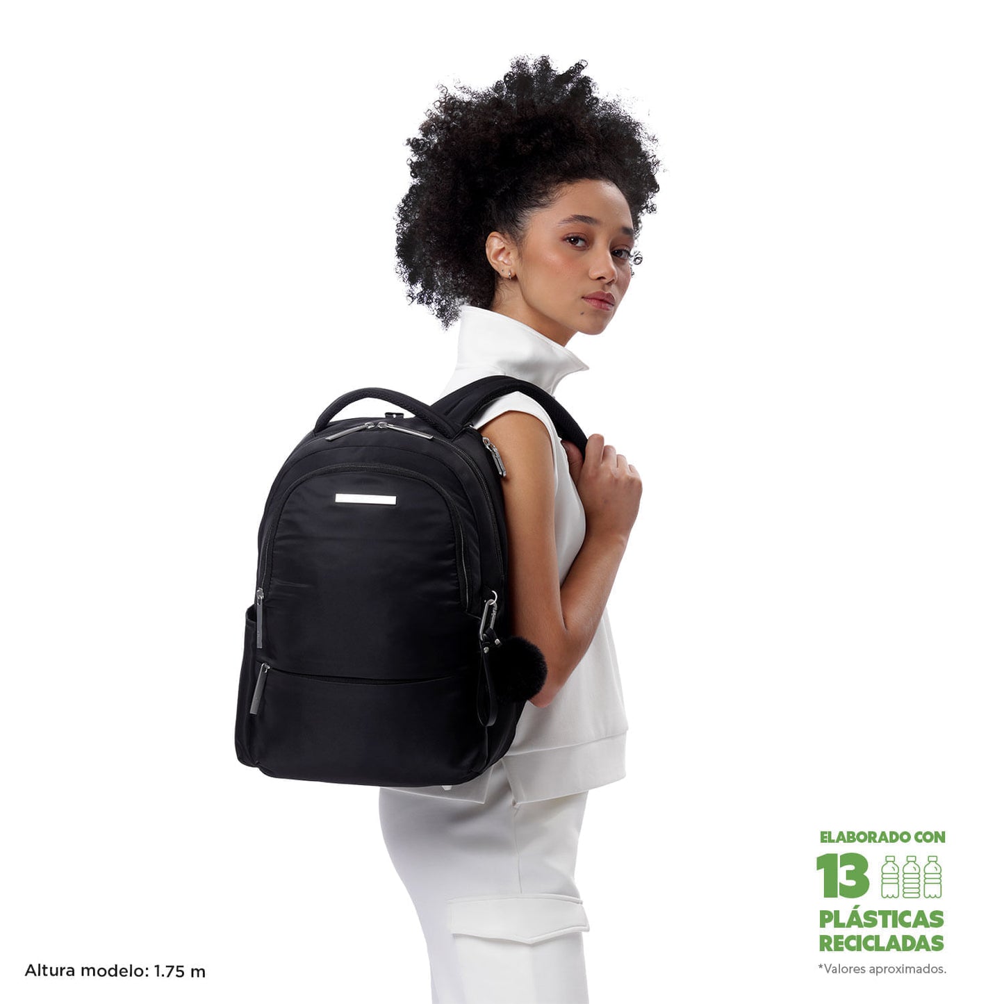 Morral Ejecutivo Porta PC14" Adelaide 2 2.0 Negro Mujer