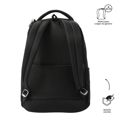 Morral Ejecutivo Porta PC14" Adelaide 2 2.0 Negro Mujer