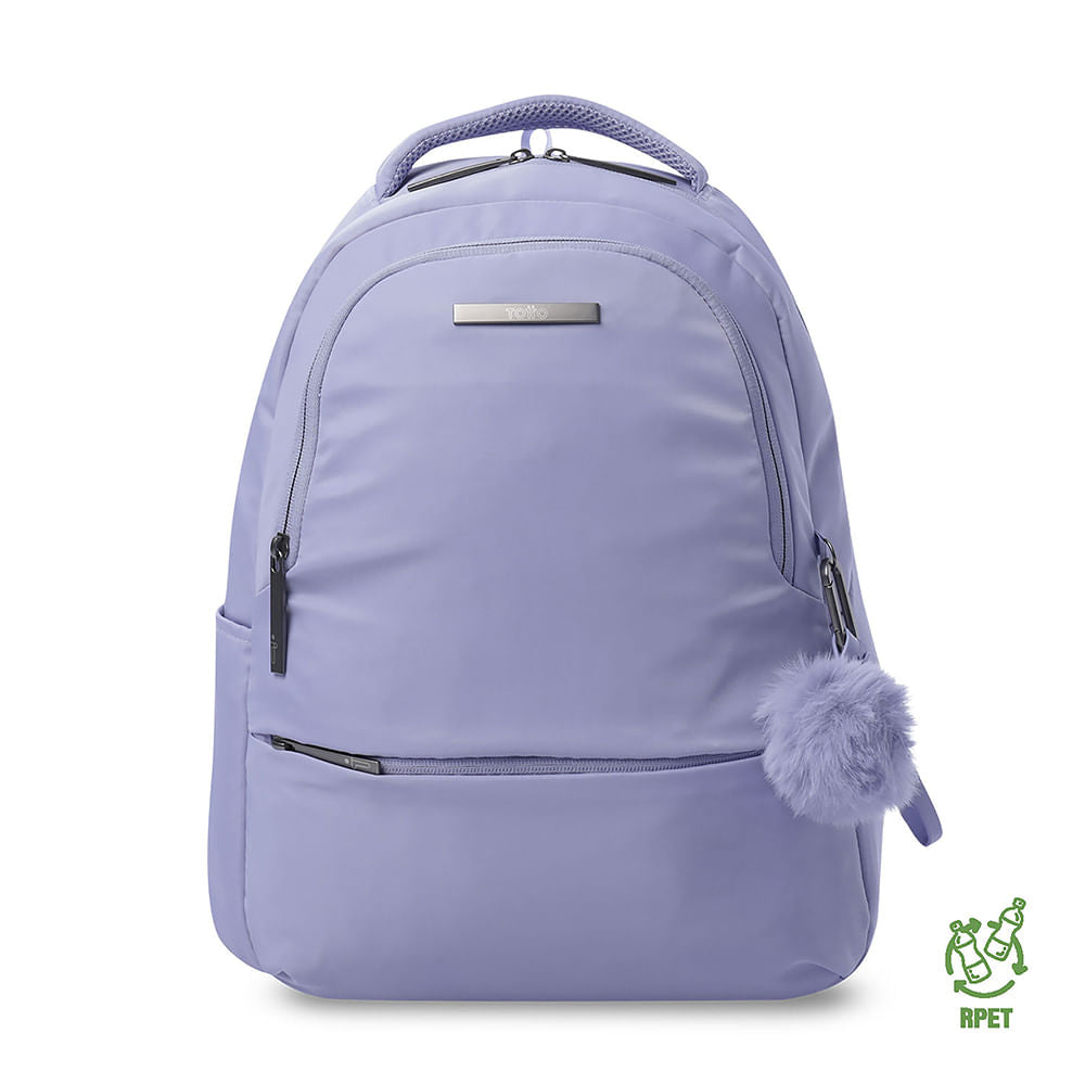 Mochila executiva feminina Adelaide 2 2.0 com compartimento para laptop de 14" - Roxa