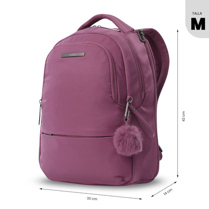 Mochila executiva feminina Adelaide 2 2.0 rosa para laptop de 14"