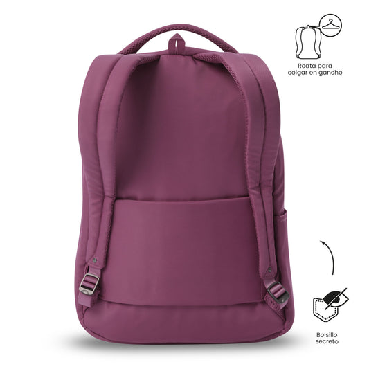 Mochila executiva feminina Adelaide 2 2.0 rosa para laptop de 14"