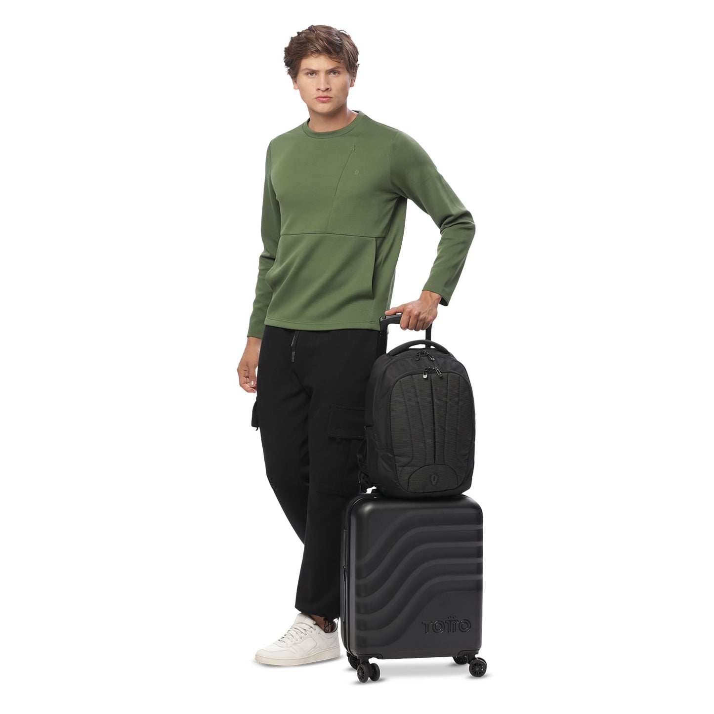 Mochila Executiva para Laptop de 14" com Codec L1 2.0, Preta, Masculina