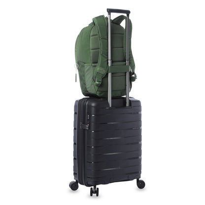 Mochila executiva para PC de 14" com codec L1 2.0, verde, masculina.
