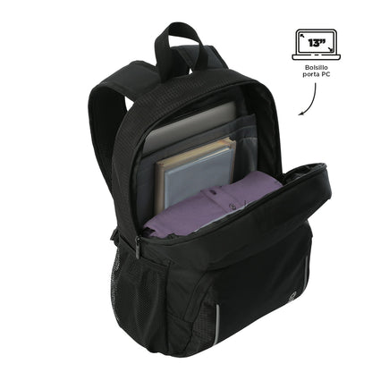 Morral Porta PC 13" Datar 2.0 L Negro Hombre