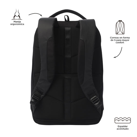 Morral Ejecutivo Porta PC16" Deploy Negro Hombre