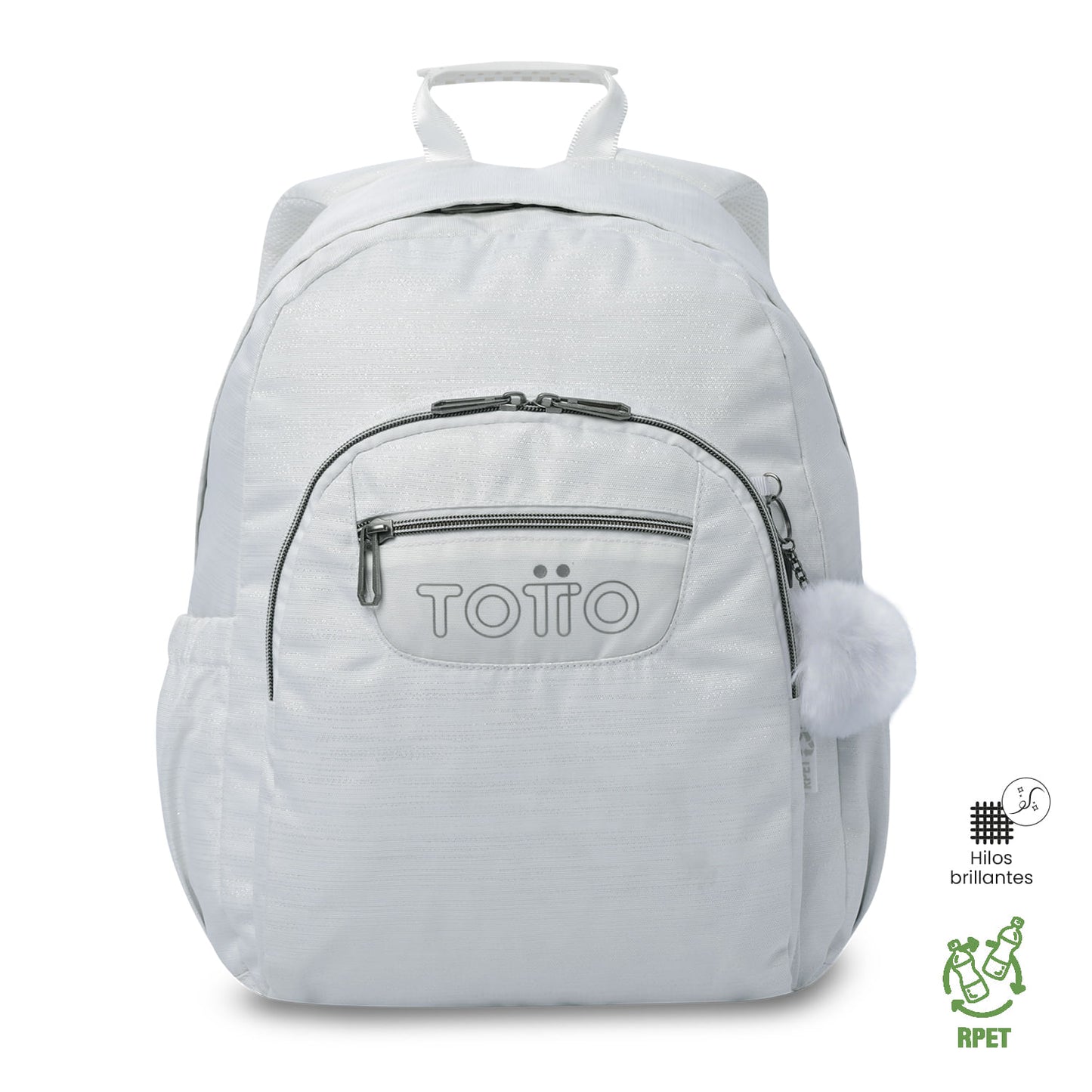 Morral Juvenil Porta PC 14" Acuarela Neo Blanco